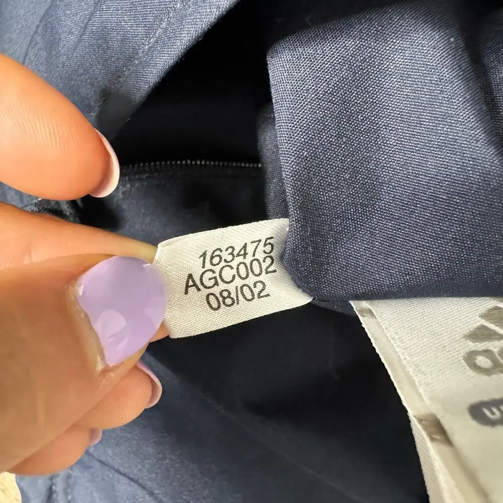 Adidas Vintage 2002 Reversible Puffer Jacket Blue Y2K Oversized Size Large